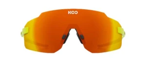 Okulary KOO Supernova Żółte fluo / Czerwone lustrzane soczewki